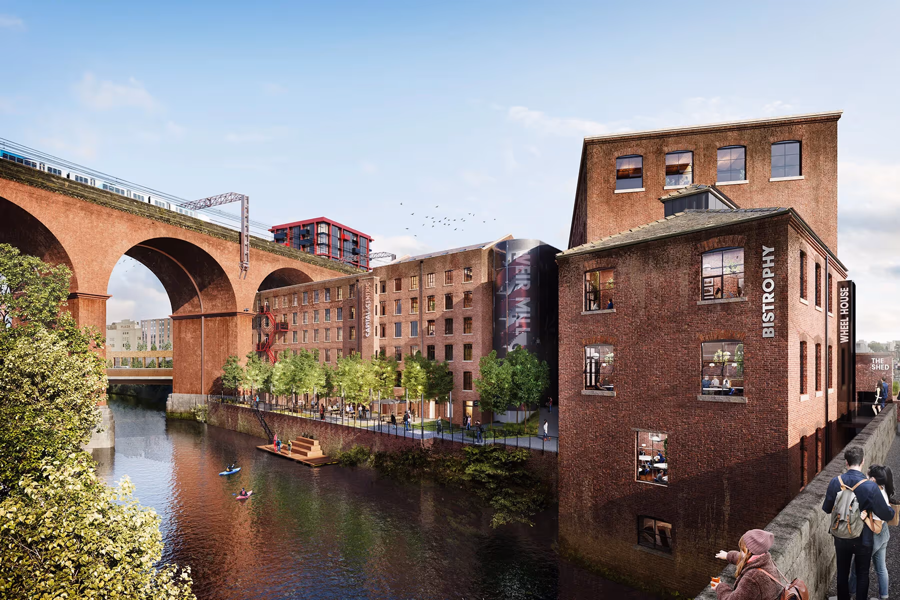Weir Mill building overview cgi