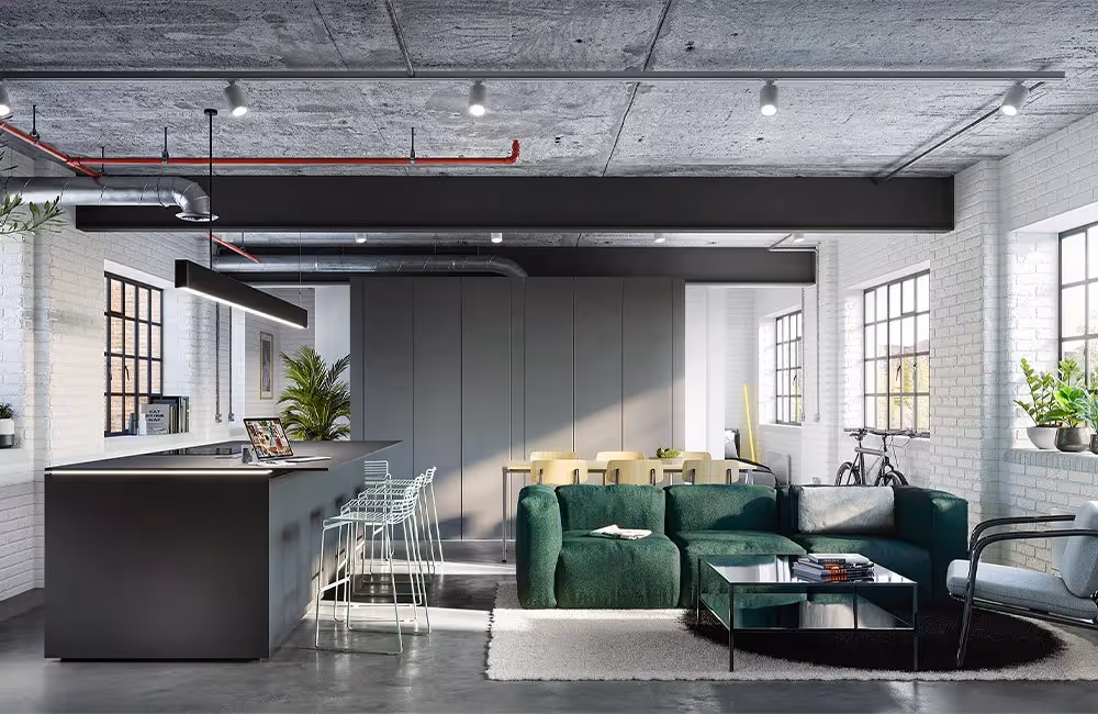 Inside an Eyewitness works apartment cgi
