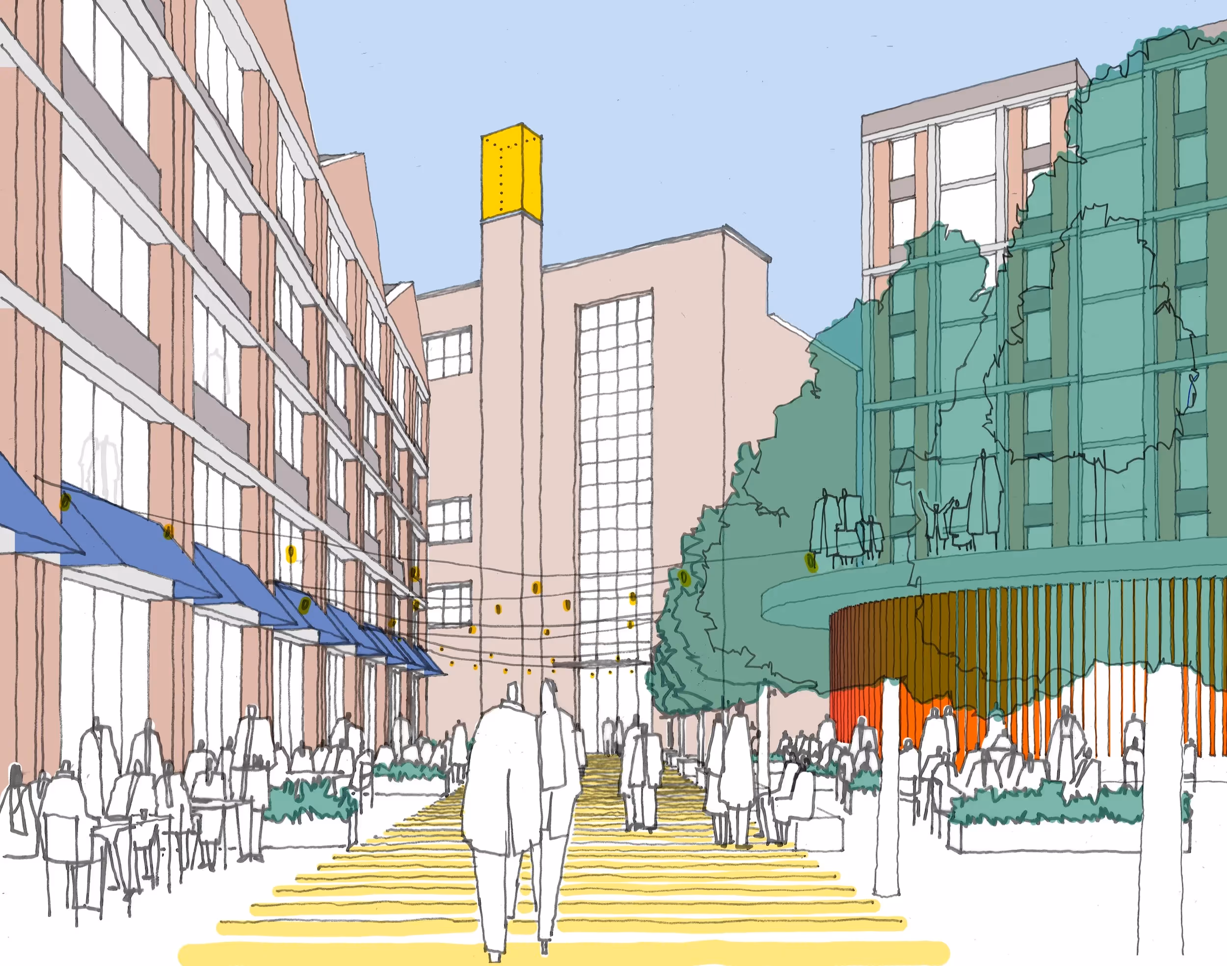 Initial drawings for Sheffield's Neepsend