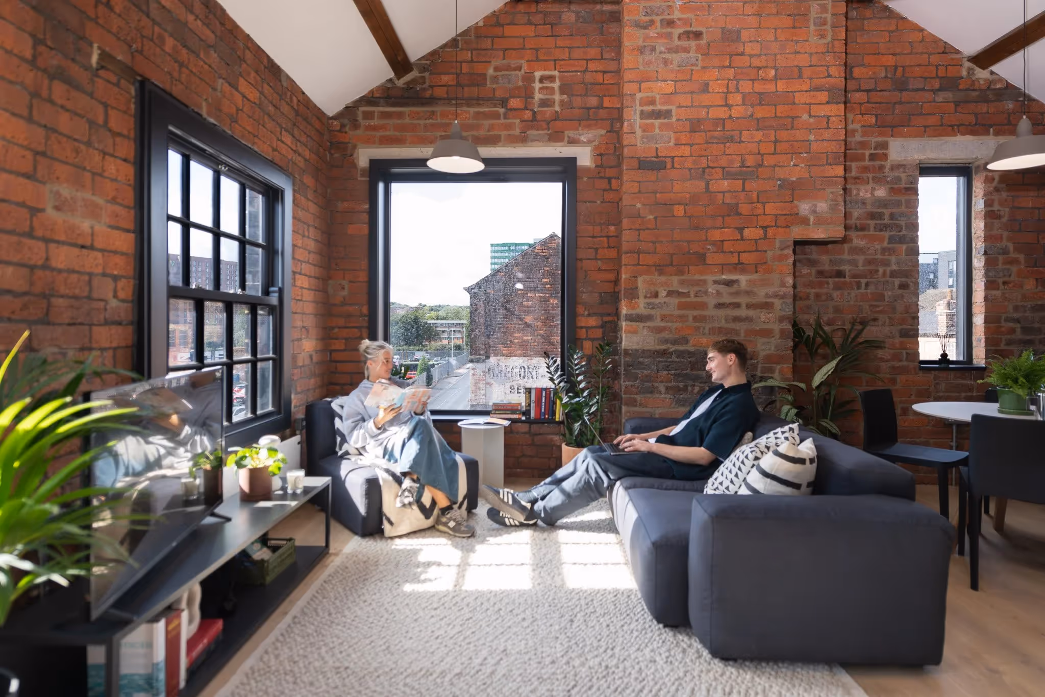 An Eyewitness Works apartment living area