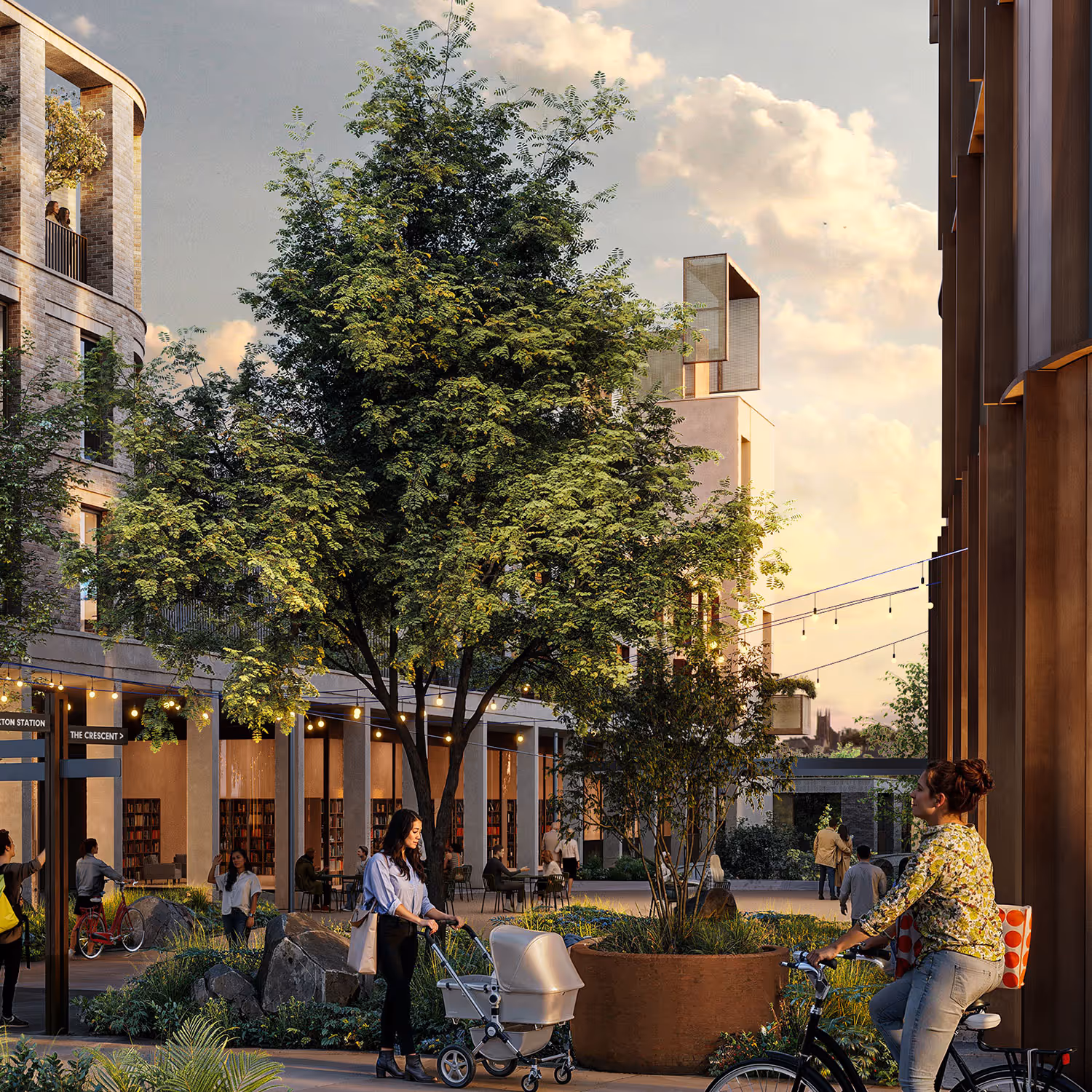 Making a grand entrance