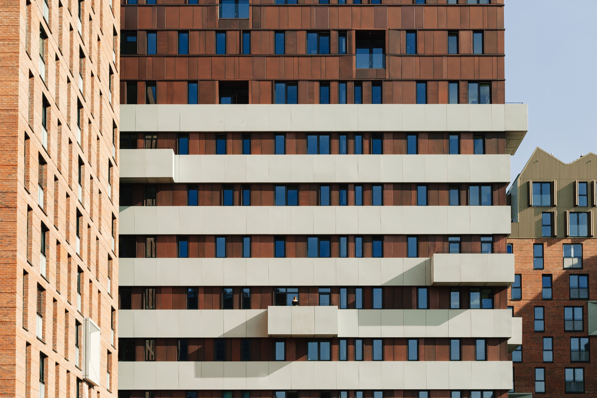 The inside living area of a Stack Kampus apartment by Capital&Centric