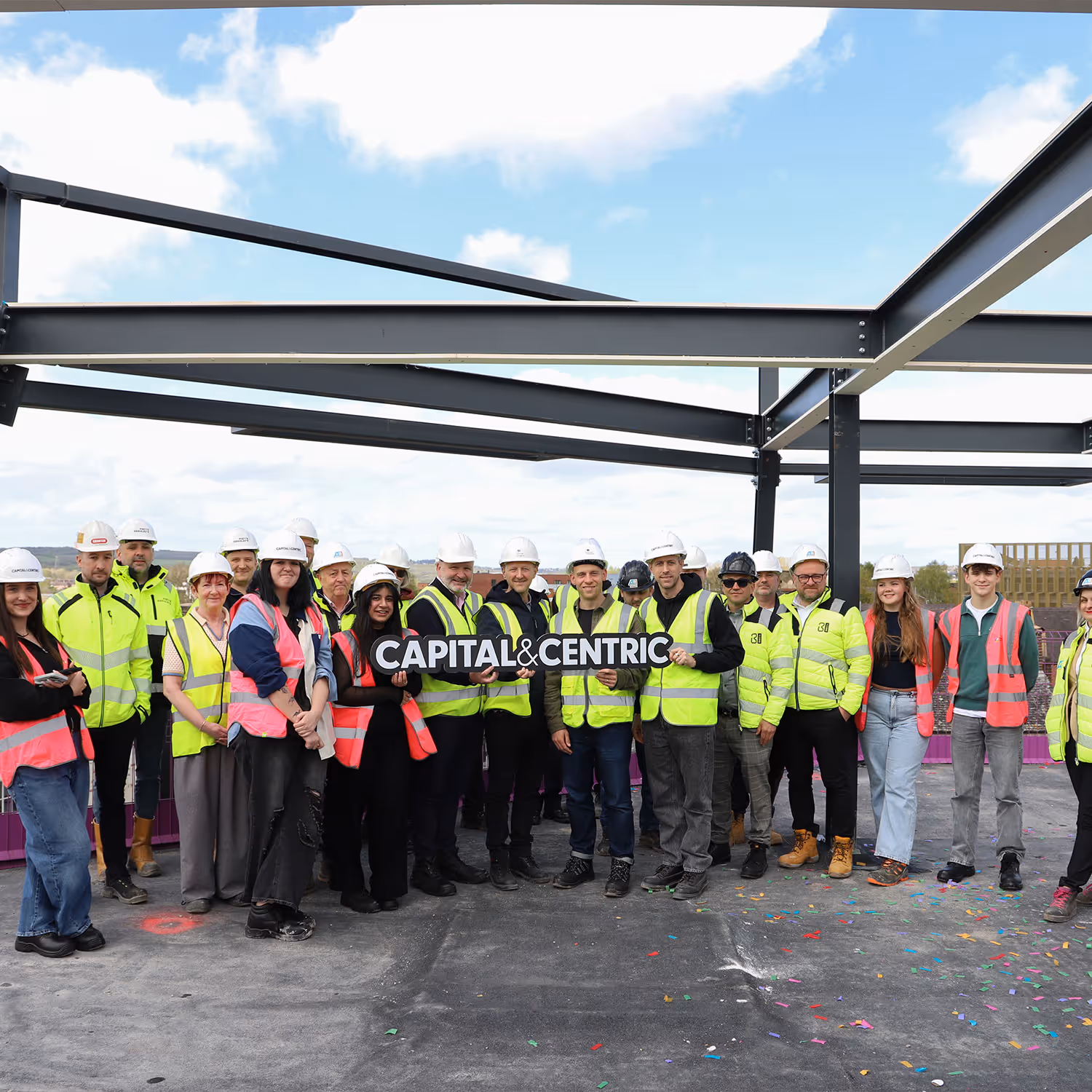 Astley Place topping out by Capital&Centric